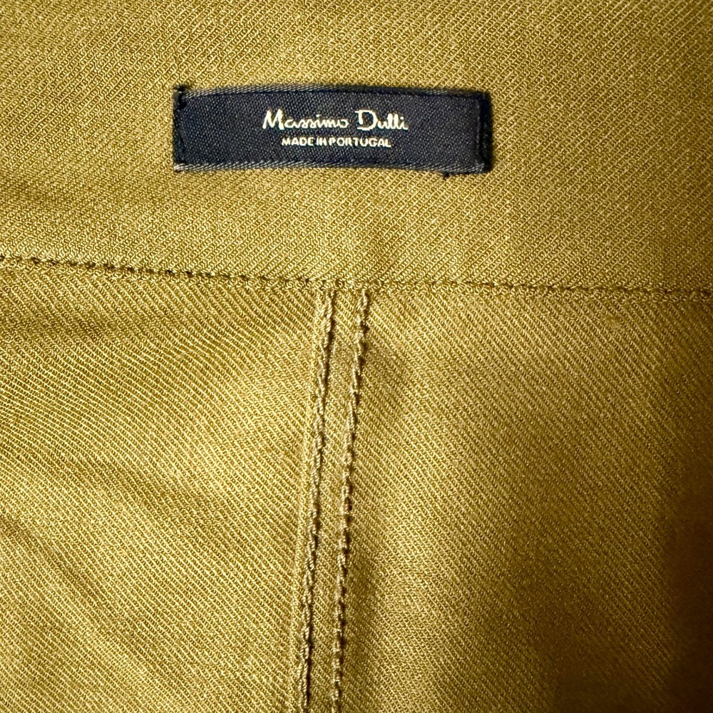 Massimo Dutti Utility Cargo Mini Skirt Safari Olive Military Green Size Small - Picture 9 of 14